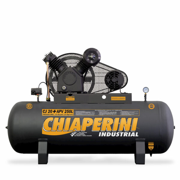 COMPRESSOR DE AR CJ-20+APV/200 - CHIAPERINI - 220 VOLTS TRIFÁSICO