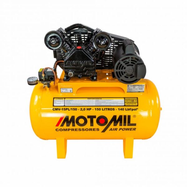 COMPRESSOR DE AR CMV - 15PL/150 - MOTOMIL - 110/220 VOLTS